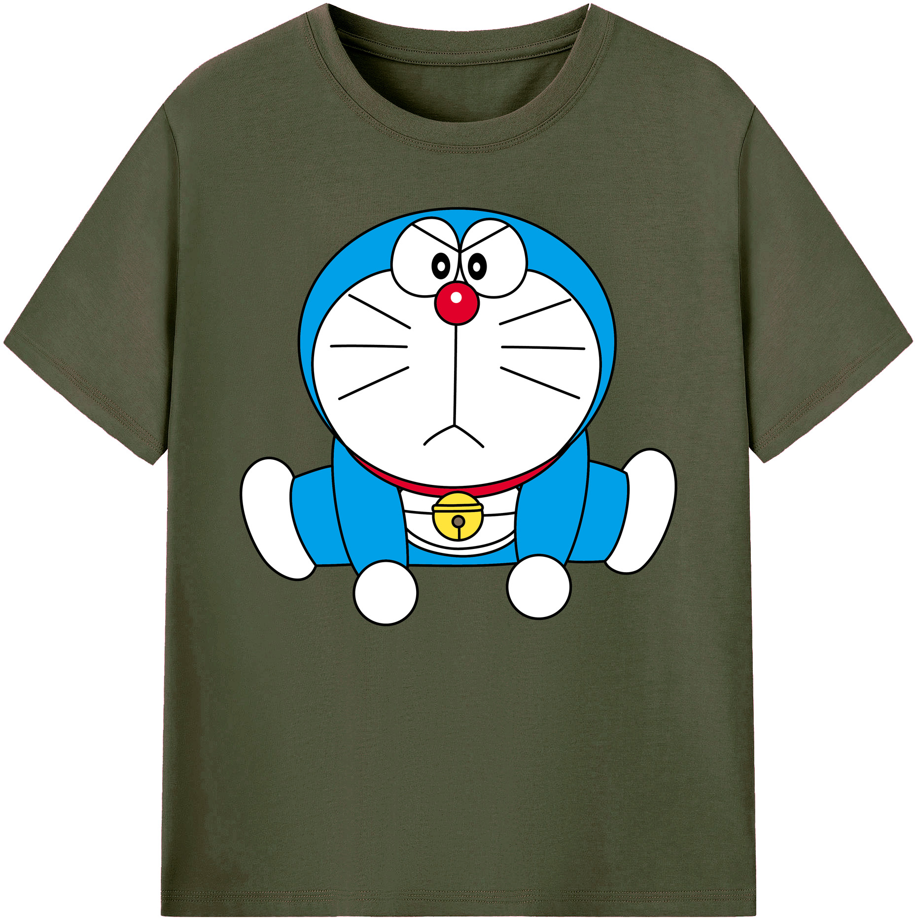 （画像用） ドラえもん Doraemon 綿100％ メンズ半袖Tシャツ｜肌触りやわらか＆通気性